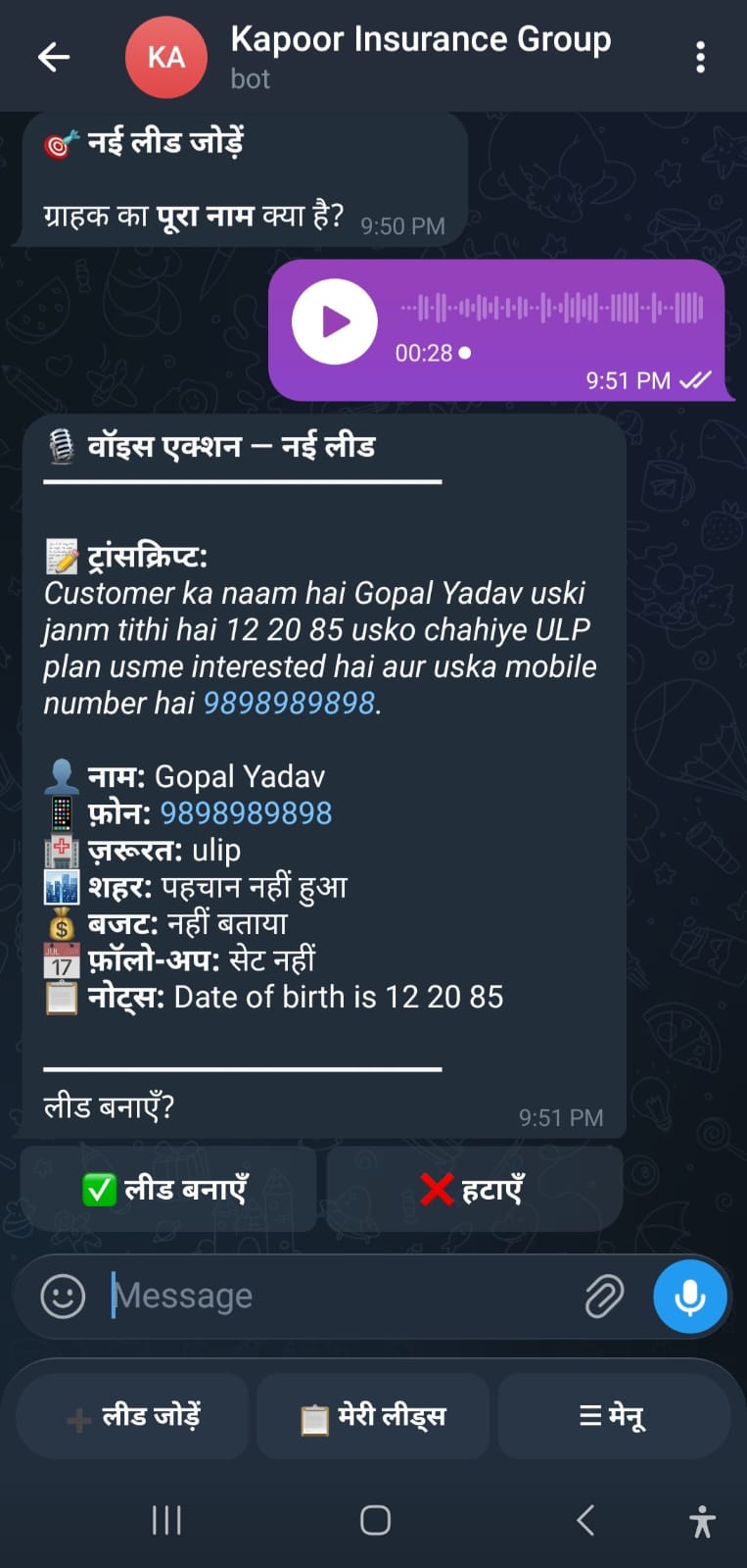 Telegram Bot - Voice to Action